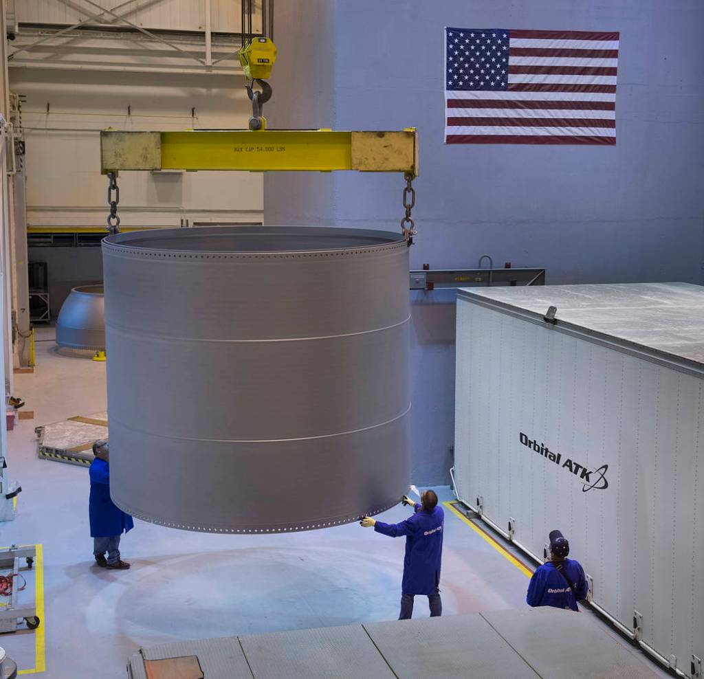 Booster Hardware Readied for First Flight of NASA’s Space Launch System