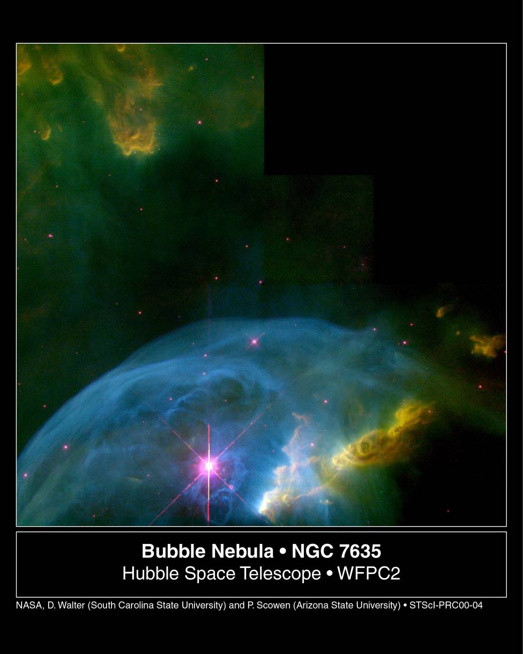 An Expanding Bubble in Space
