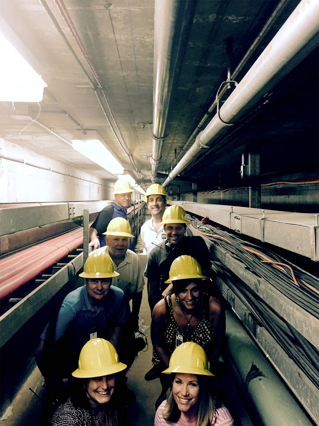 Challenge winners tour the JSC Tunnels