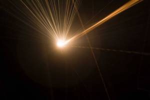 Impact flash at the Ames Vertical Gun Range (AVGR)