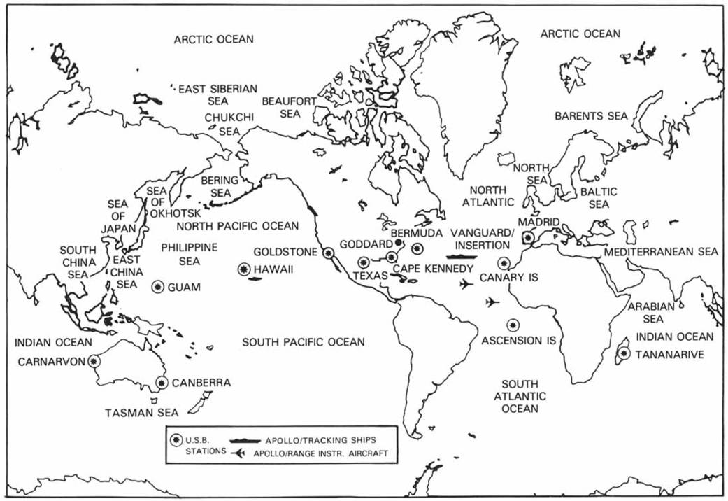 Late 1972 - Apollo 17 Tracking Network