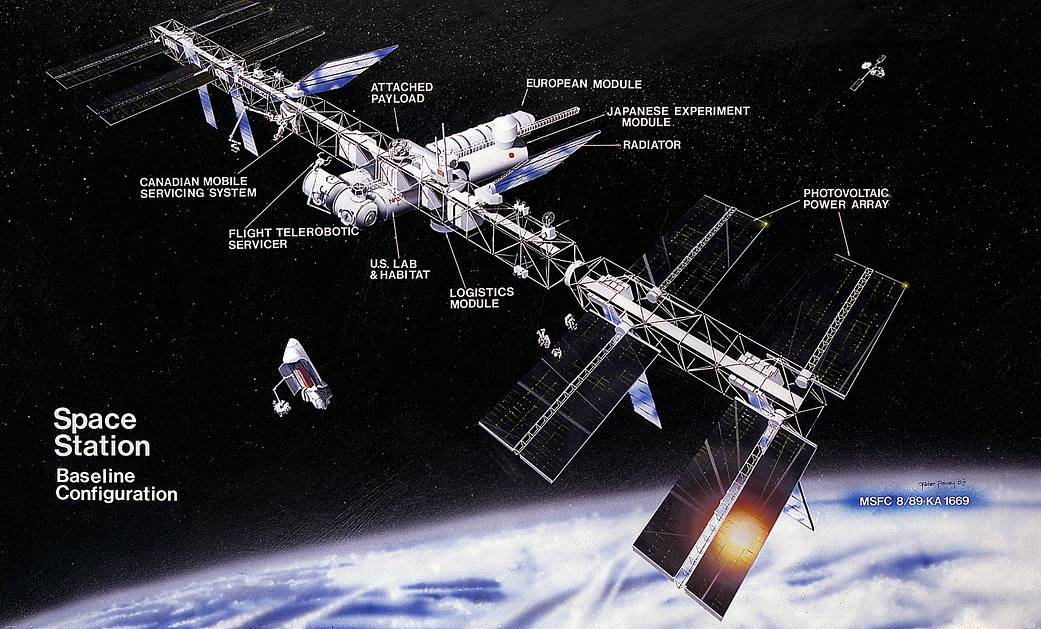 January 1984 Space Station Mock up