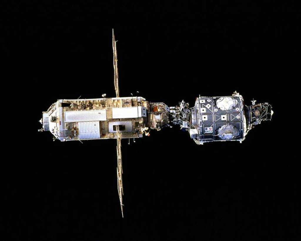 December 1998 – First Two Pieces of the Space Station Mated
