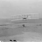 Orville Wright makes the first powered