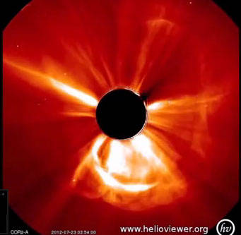 STEREO's view on the July 23, 2012 coronal mass ejection.
