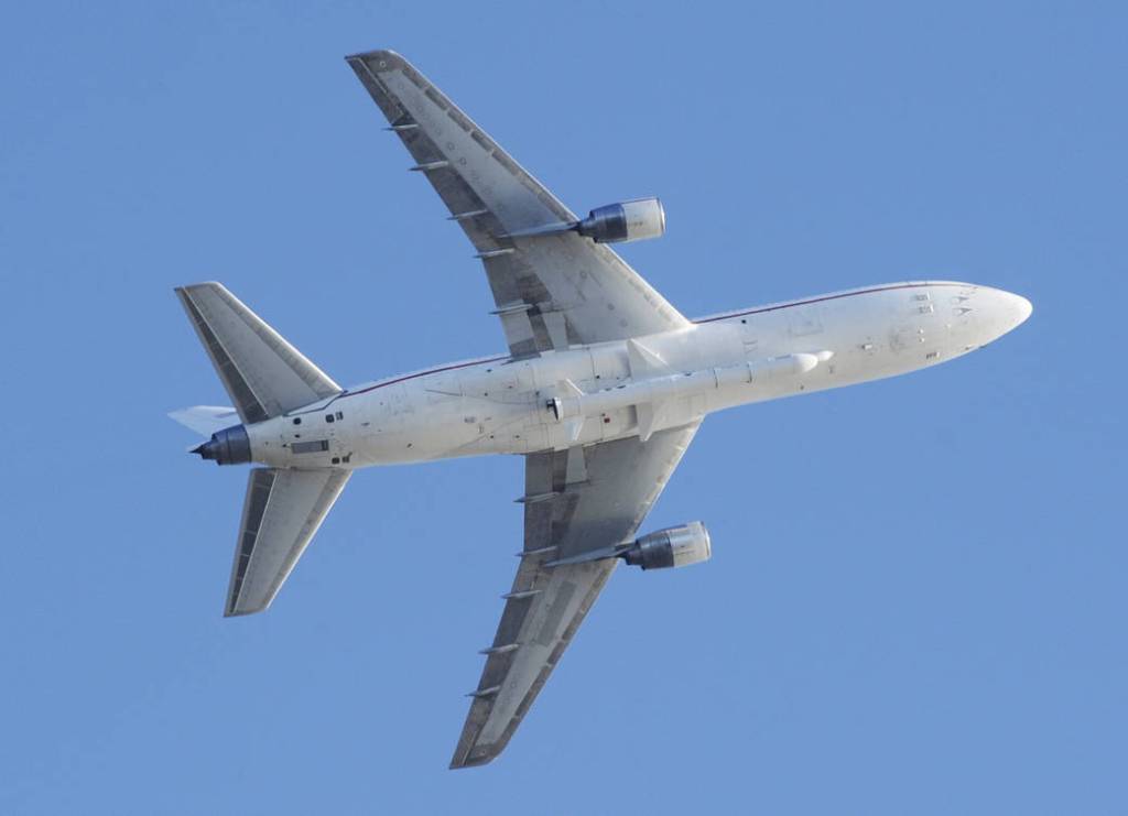 Aircraft Carrying IRIS Solar Observatory Takes Off