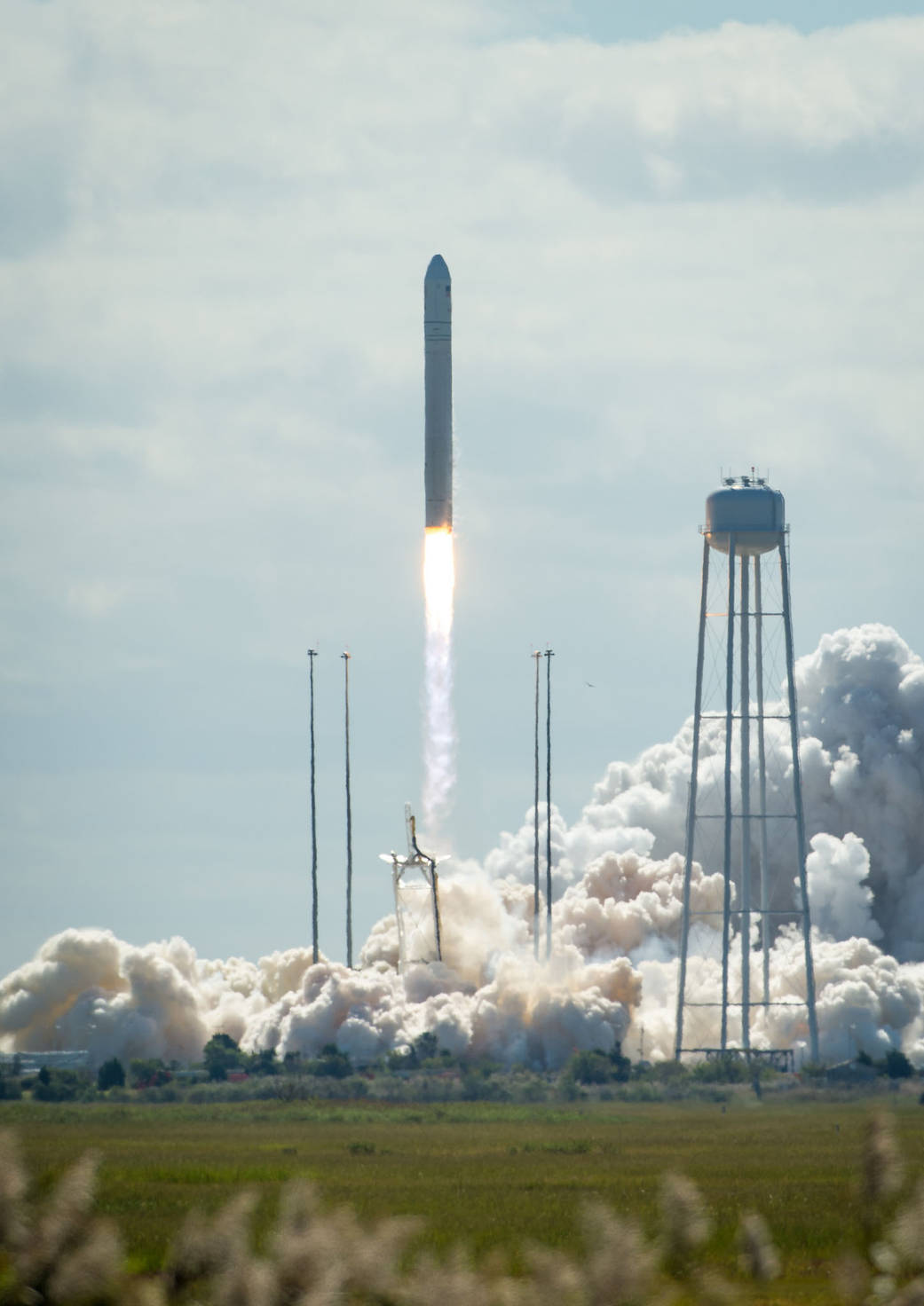 The Antares Rocket With Cygnus Launches