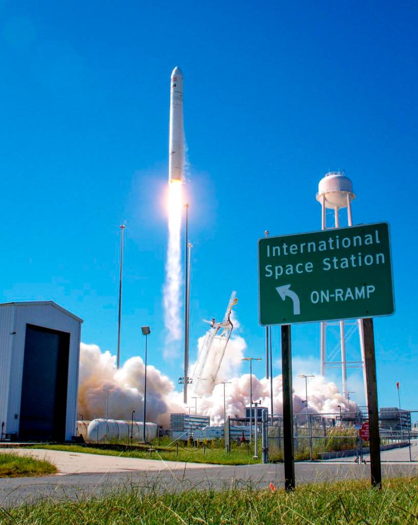 Antares Lofts Cygnus to the Space Station