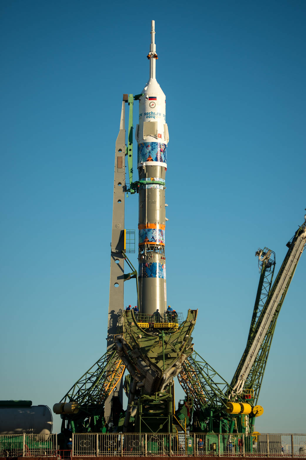 Expedition 38 Soyuz on Launch Pad