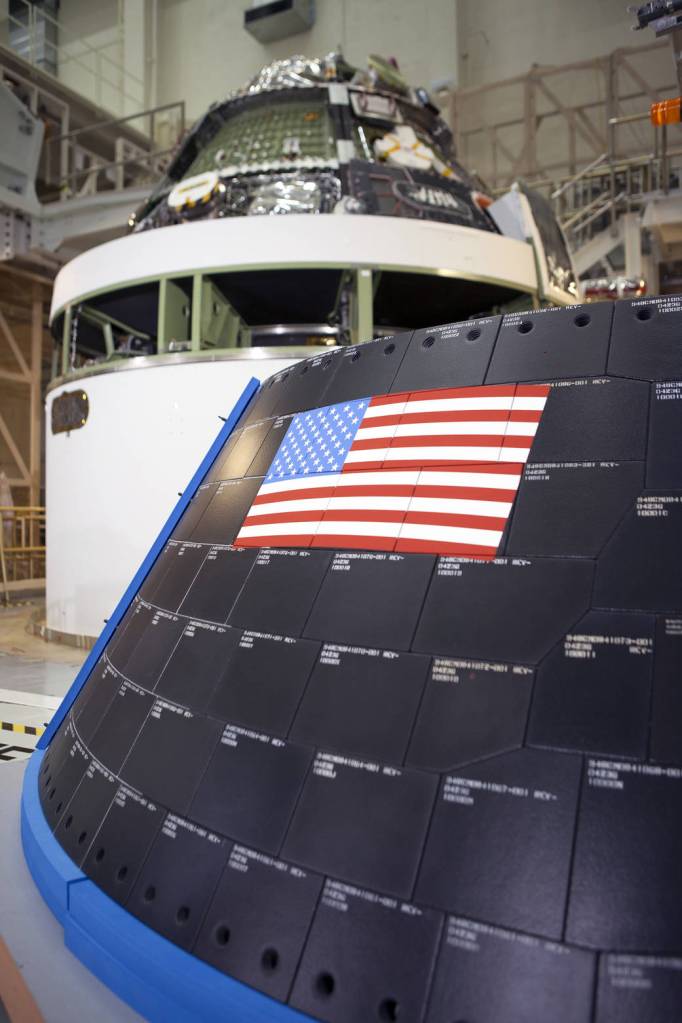 Orion Crew Module at the Neil Armstrong Operations and Checkout Building, Kennedy Space Center