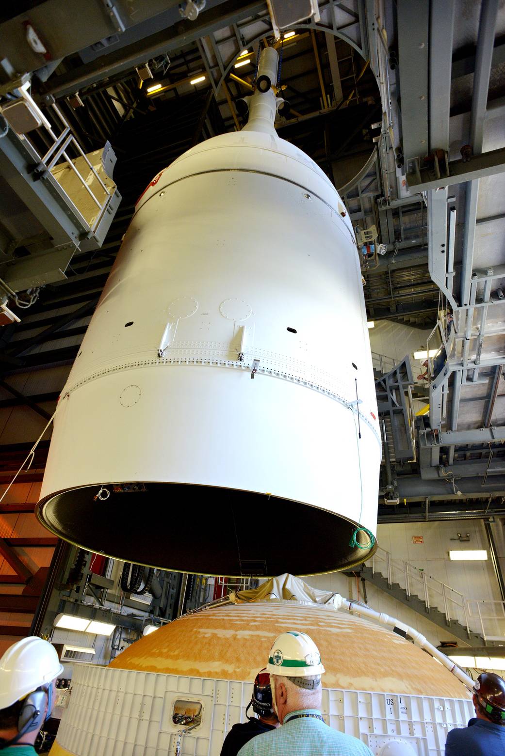 Orion Mated to Delta IV Heavy Rocket