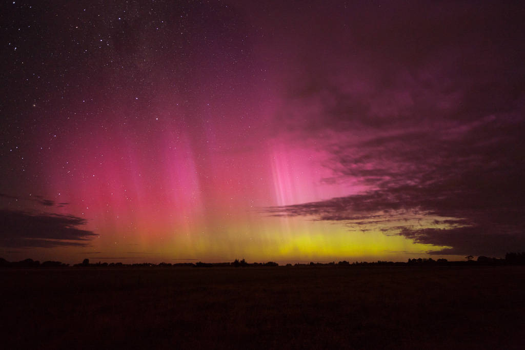 Aurora Australis as seen on Feb. 19, 2014 in New Zealand.