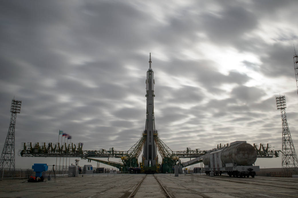 Soyuz TMA-12M Spacecraft on Launch Pad