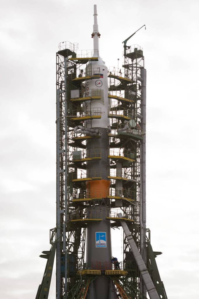 Gantry Arms Secure Soyuz