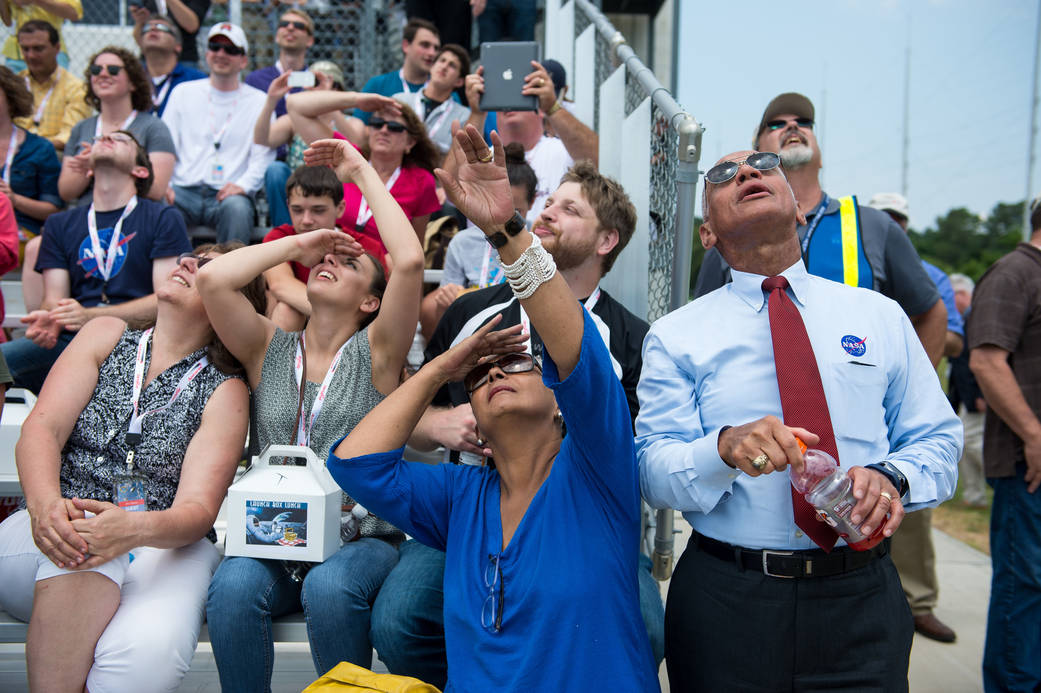 NASA Administrator Watches Orbital-2 Launch