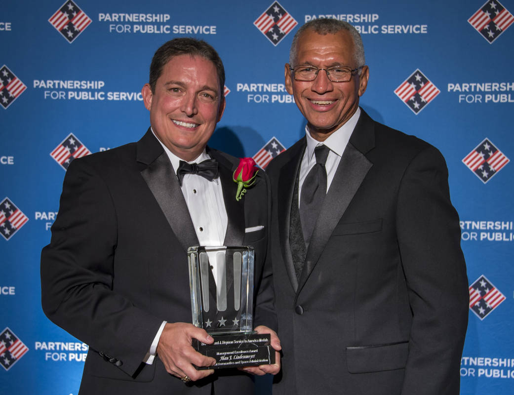 Alan J. Lindenmoyer with Administrator Bolden