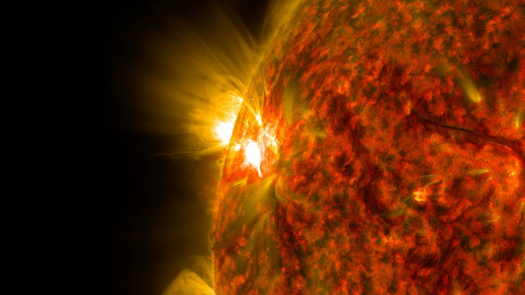 SDO captured this image of the M7.9-class solar flare on Nov. 5, 2014.