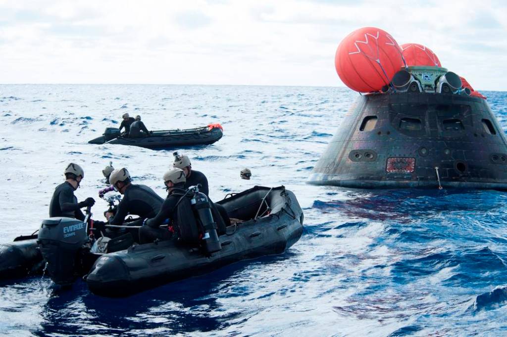 Orion Recovery After Flight Test