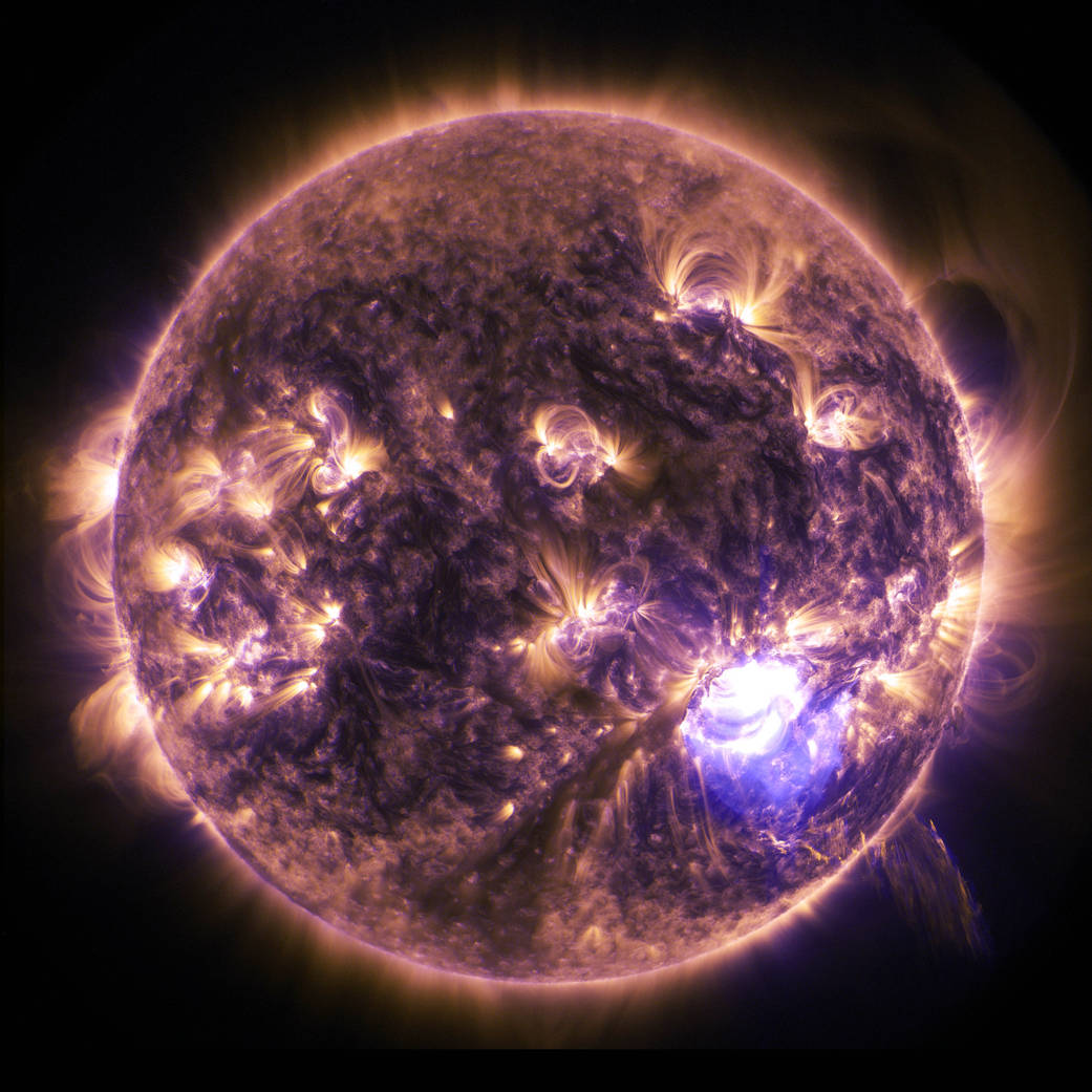 SDO captured this image of an X1.8-class solar flare on Dec. 19, 2014.