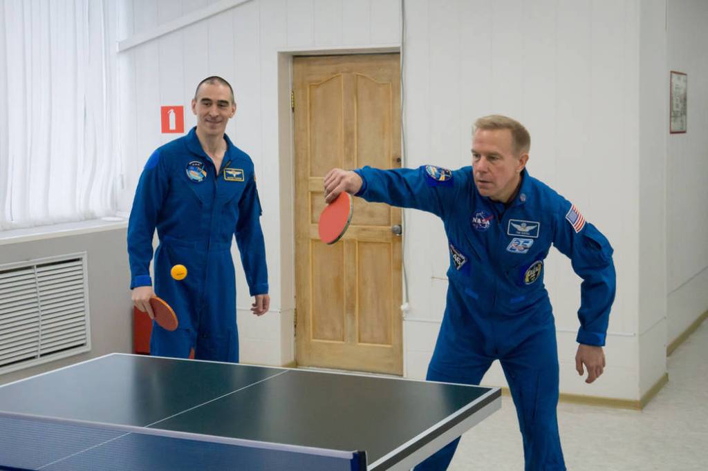 Tim Kopra of NASA and Anatoly Ivanishin of Roscosmos