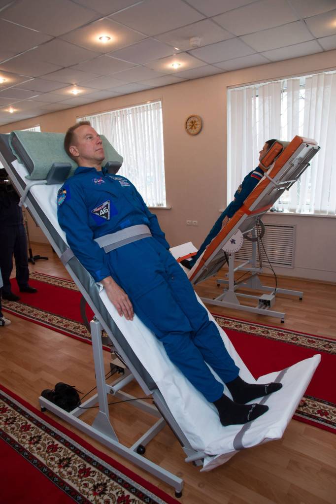 Tim Kopra of NASA Tests His Vestibular System