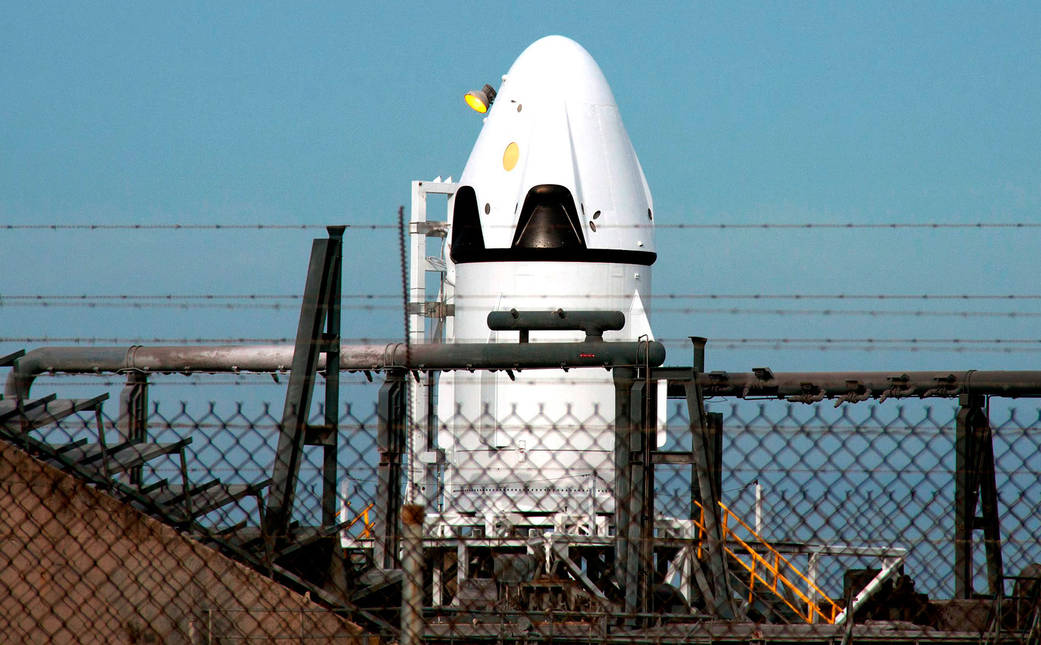 SpaceX Dragon Ready for Pad Abort Test