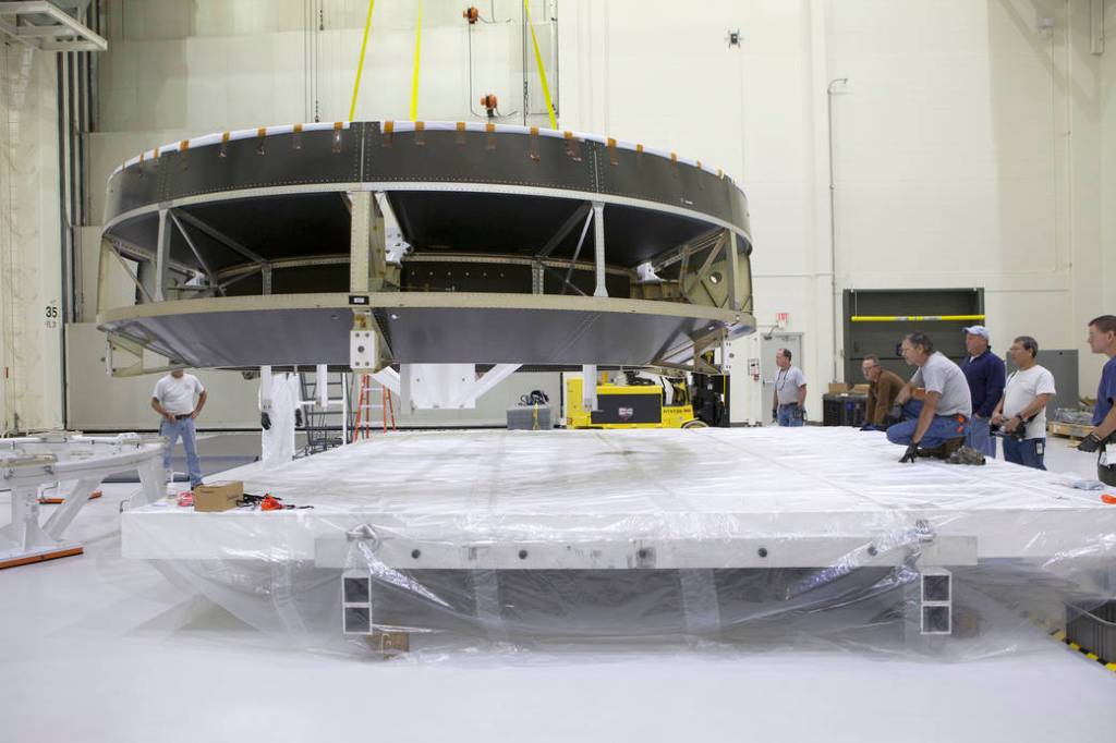 Orion Crew Module Adapter Prepared for Transport