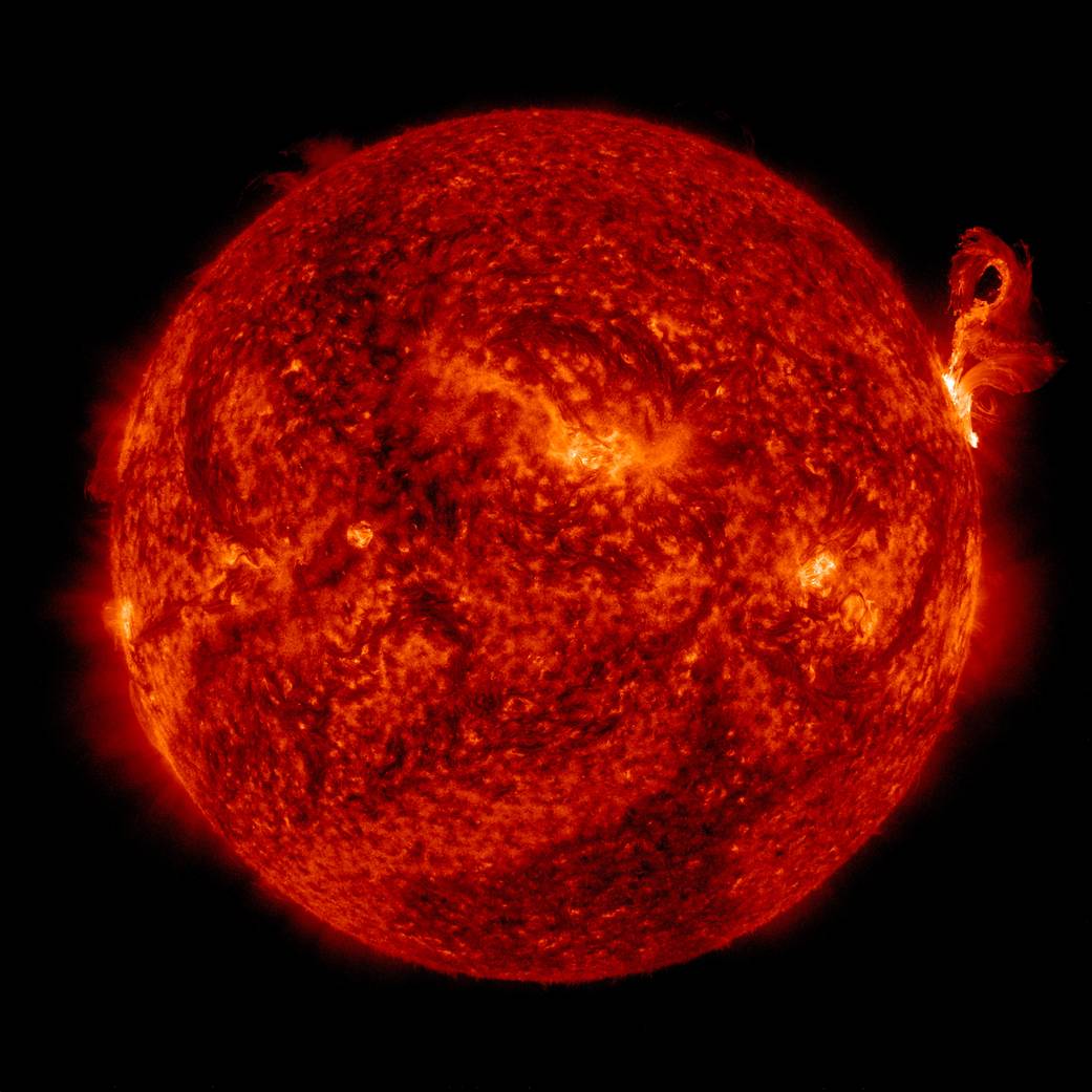 Prominence eruption seen on March 2, 2015