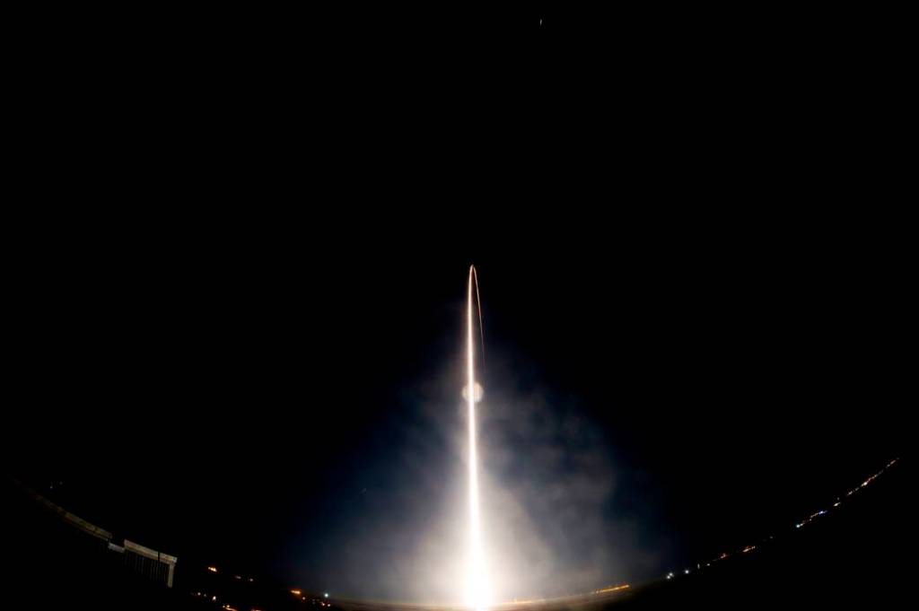 MMS Liftoff Time-lapse Image
