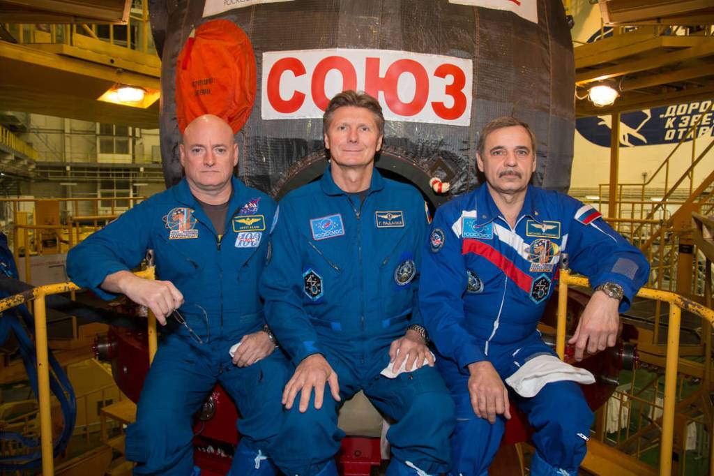 Scott Kelly, Gennady Padalka and Mikhail Kornienko