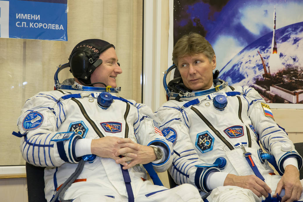 Astronaut Scott Kelly and Cosmonaut Gennady Padalka