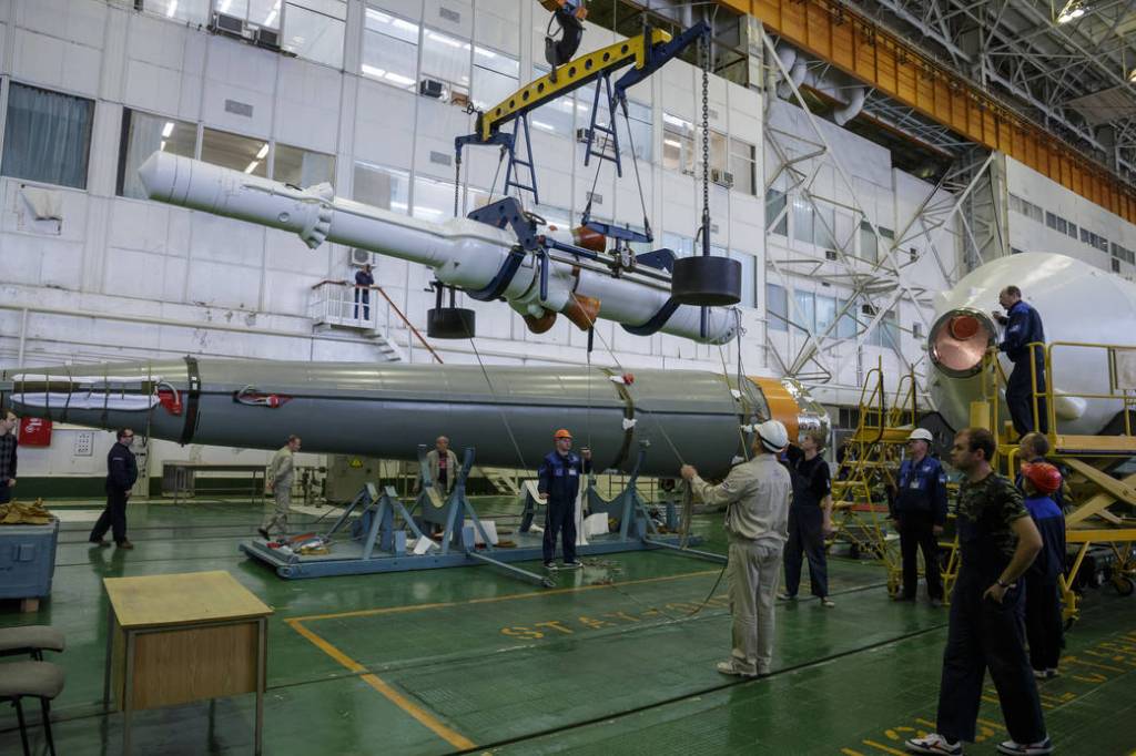 The Soyuz rocket and Soyuz TMA-16M Spacecraft