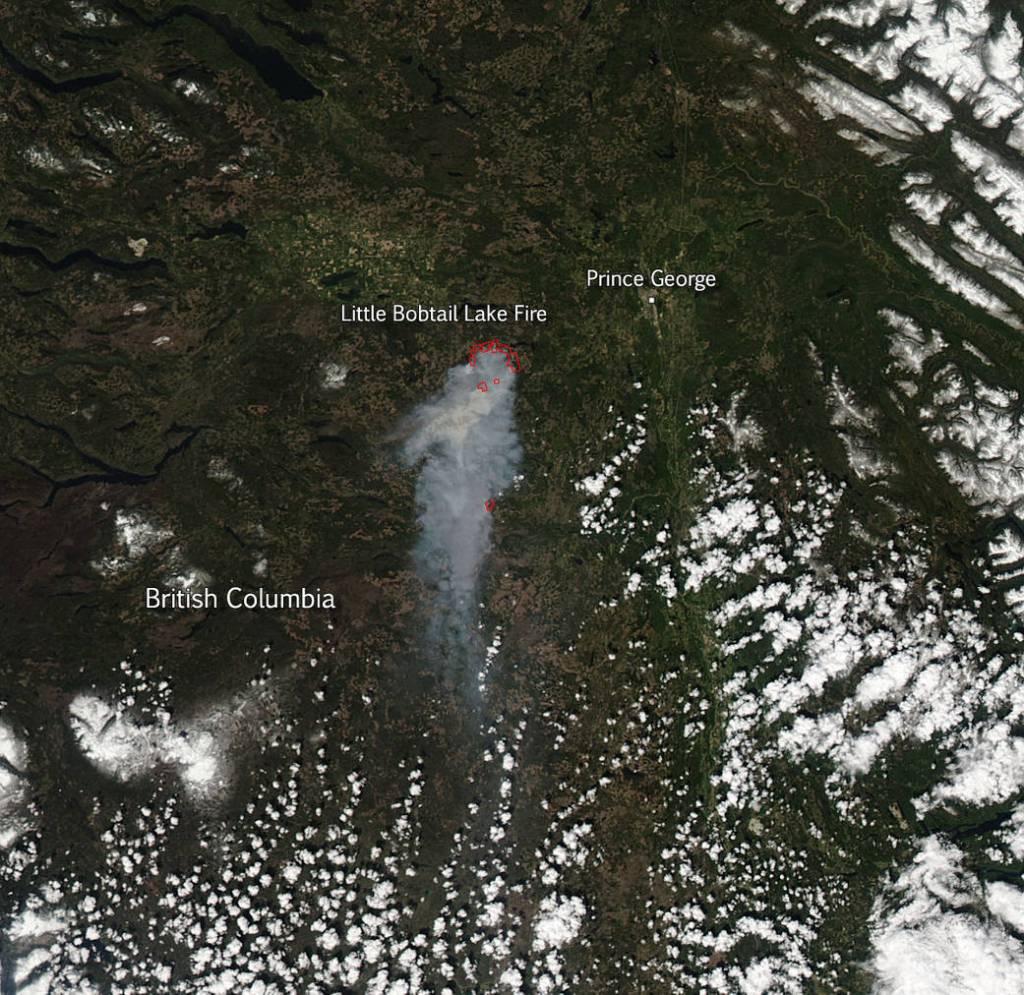 Little Bobtail Lake Fire in British Columbia
