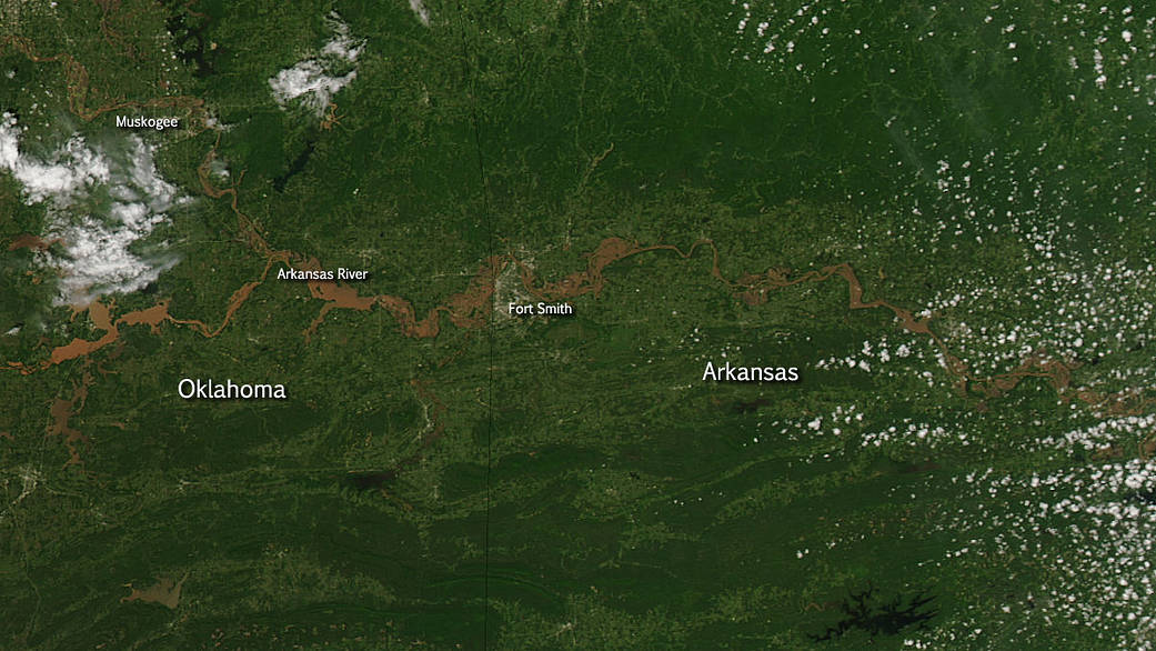 Flooding in Arkansas and Oklahoma