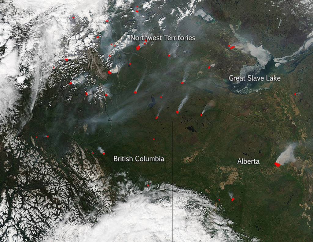 Canadian Wildfires Continue and Increase