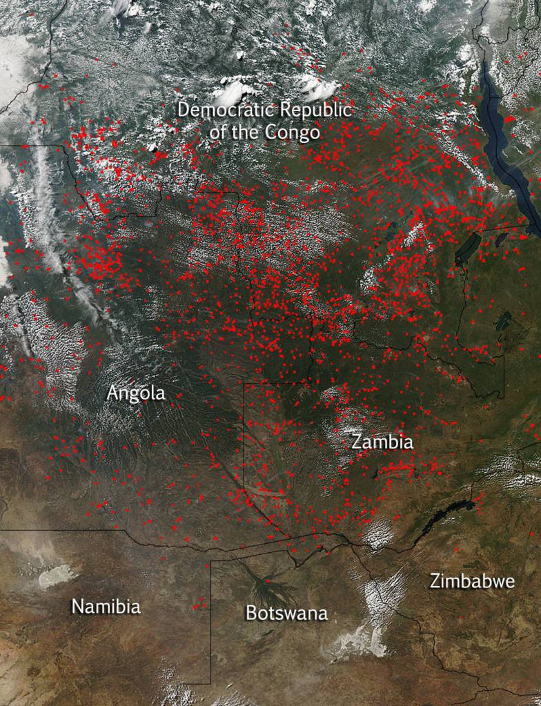 Bio-Mass Burning In Central Africa