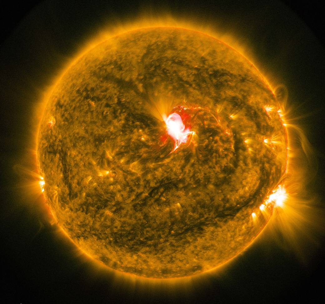 SDO's view of the sun releasing an M6.6 class solar flare.