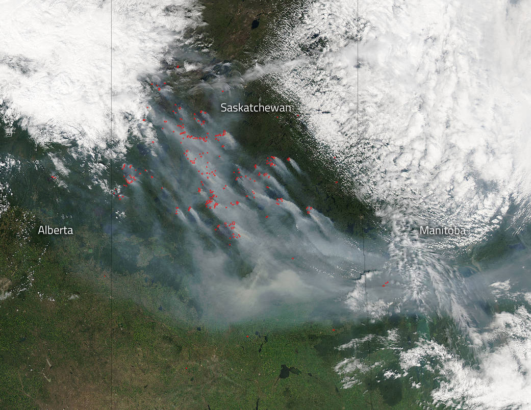 Fires in Saskatchewan