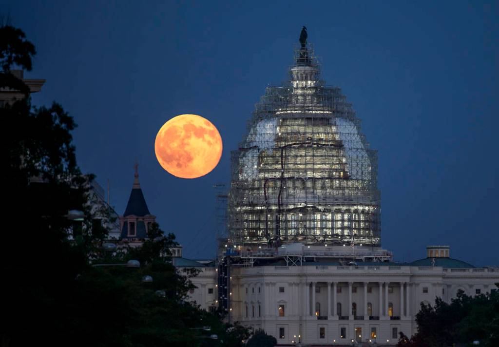 Blue Moon Over Washington