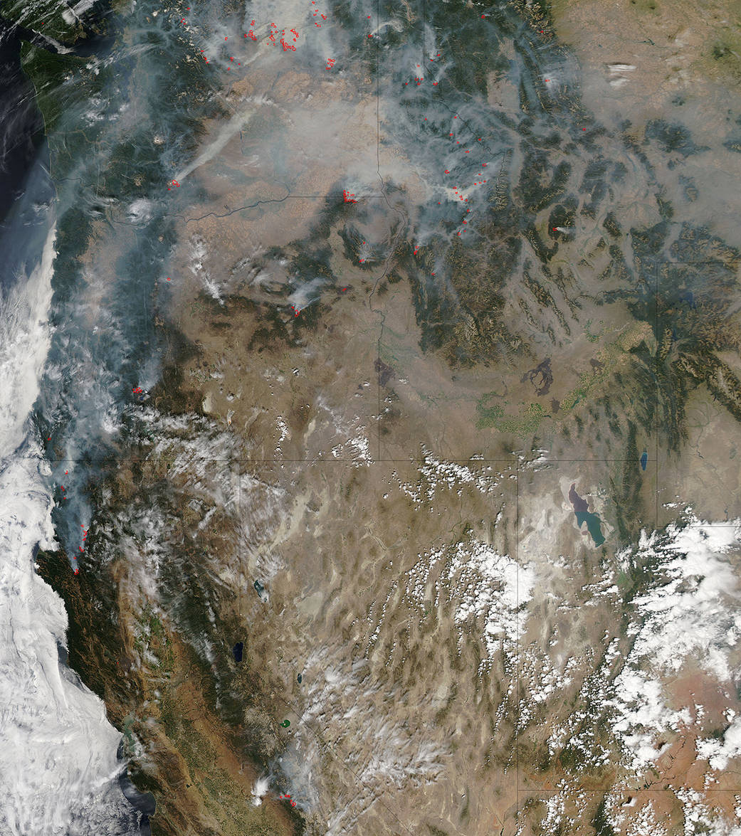 Western Wildfires from August 2015