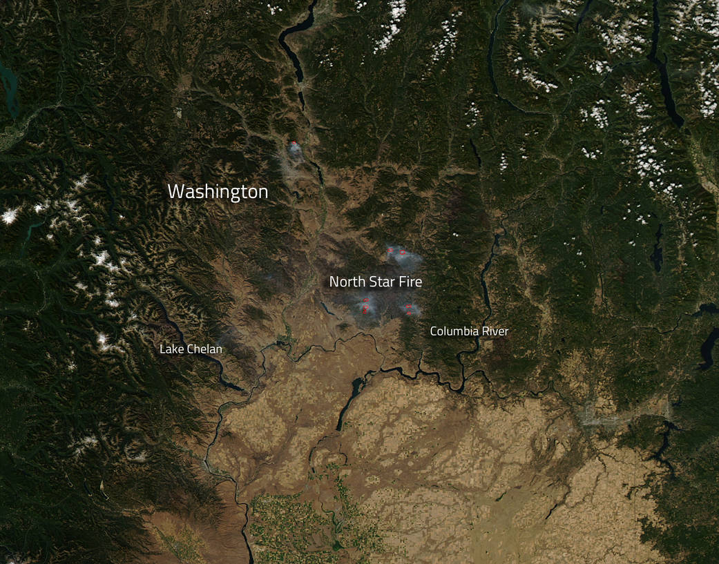 North Star Fire in Washington State 