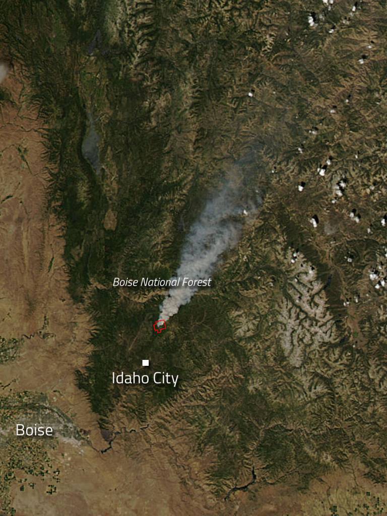 Pioneer Fire in Idaho