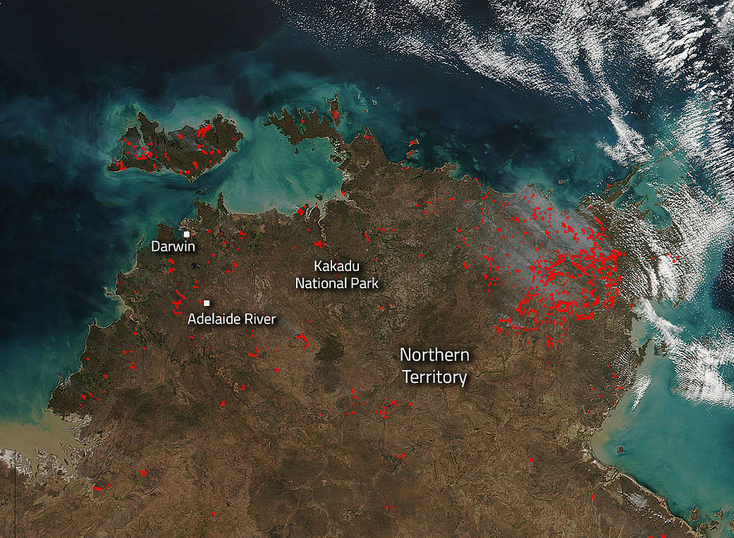 Fires in Northern Territory, Australia