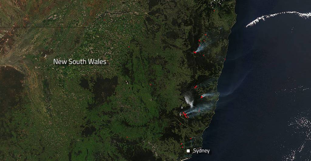 New South Wales Australia Experiencing Heavy Bushfires