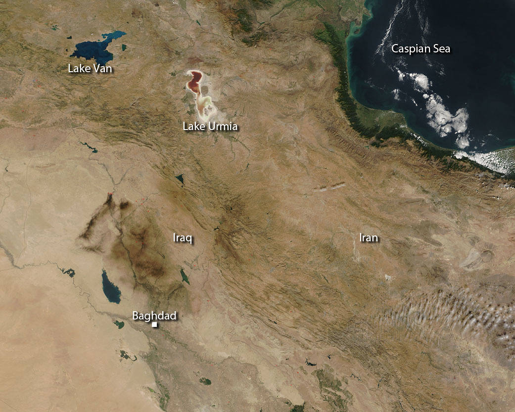 Oil fires in Iraq
