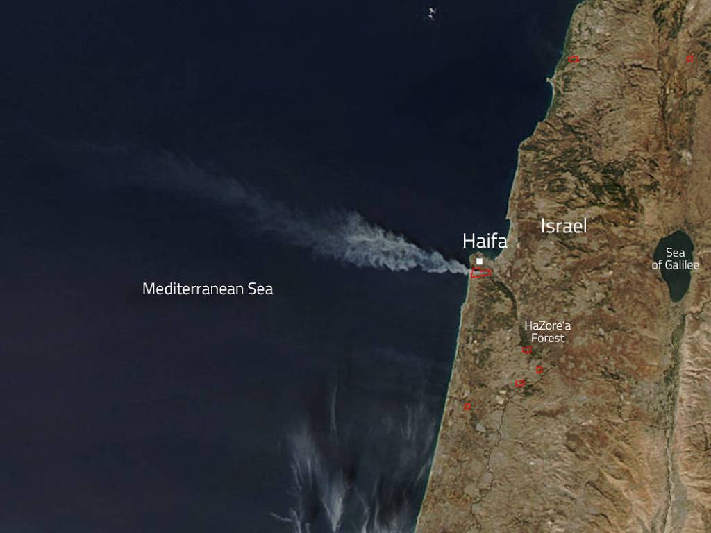 Fires Near Haifa Israel Forced Thousands to Flee