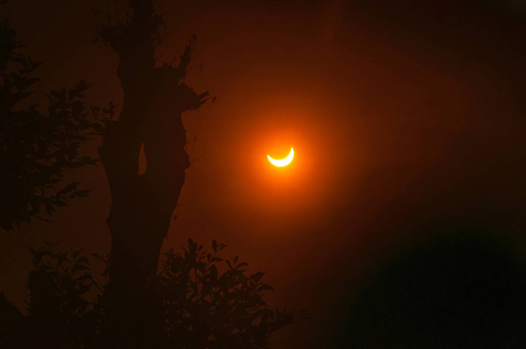 solar eclipse of March 2016 seen from Indonesia