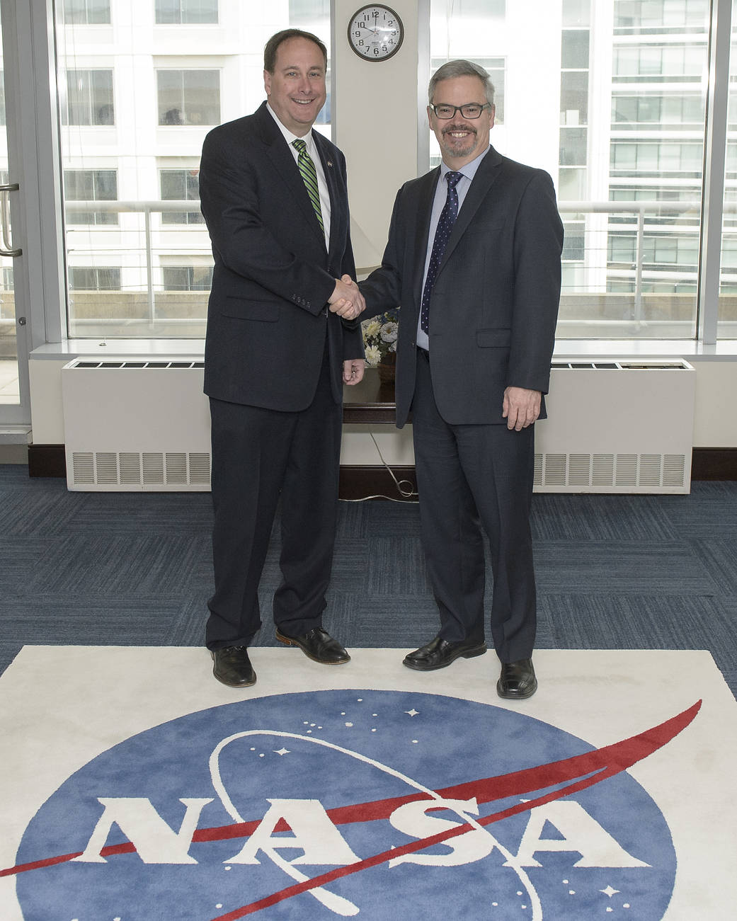 Acting NASA Administator meets with Canadian Space Agency President