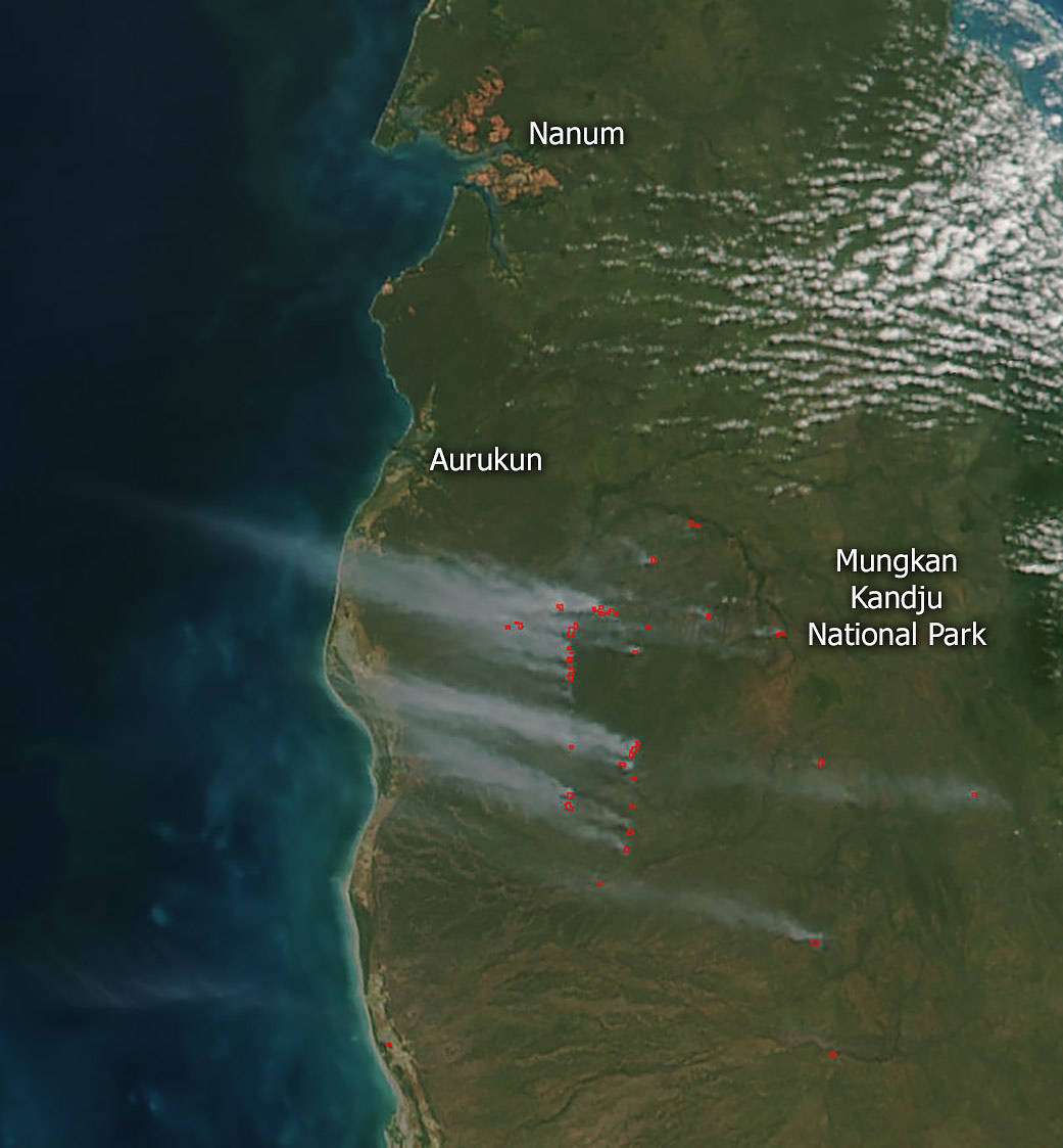 Prescribed fires in Queensland, Australia