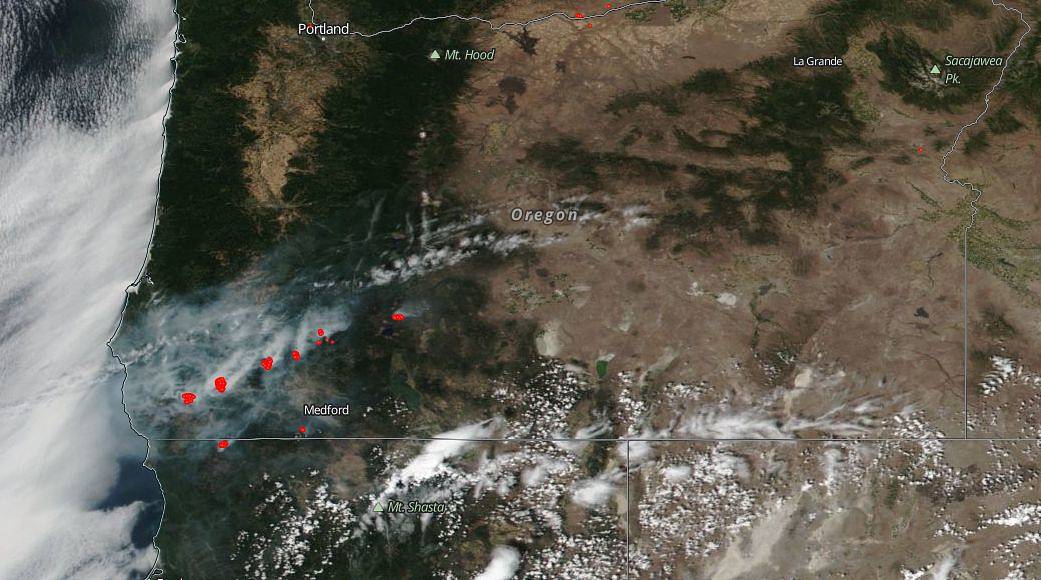 Garner Complex of fires in Oregon